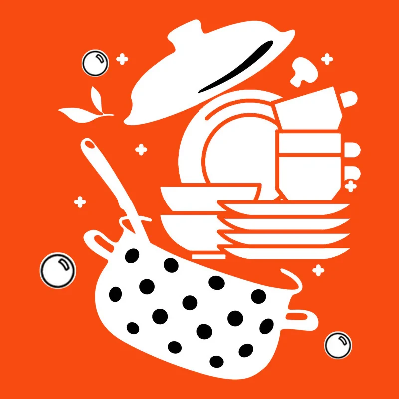 پیش بند آشپزخانه مدل ضدآب dishes