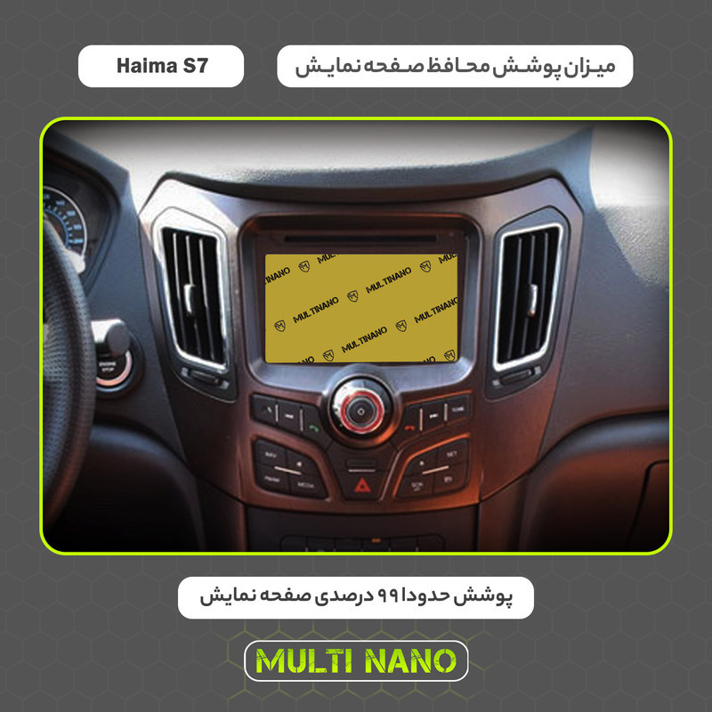 محافظ صفحه نمایش خودرو مولتی نانو مدل X-S1N مناسب برای هایما S7