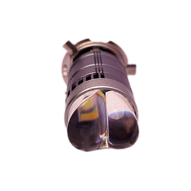 لامپ هدلایت لنز دار دو حالته موتور سیکلت مدل FERED LENS پایه H4
