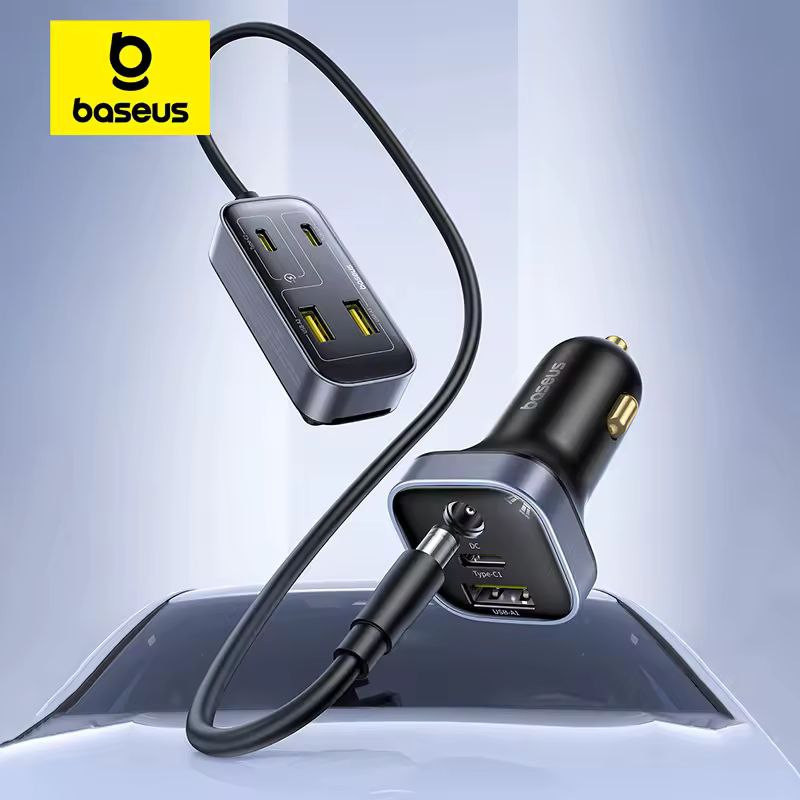 شارژر فندکی 110 وات 6 پورت بیسوس مدل BackseatPal L1
