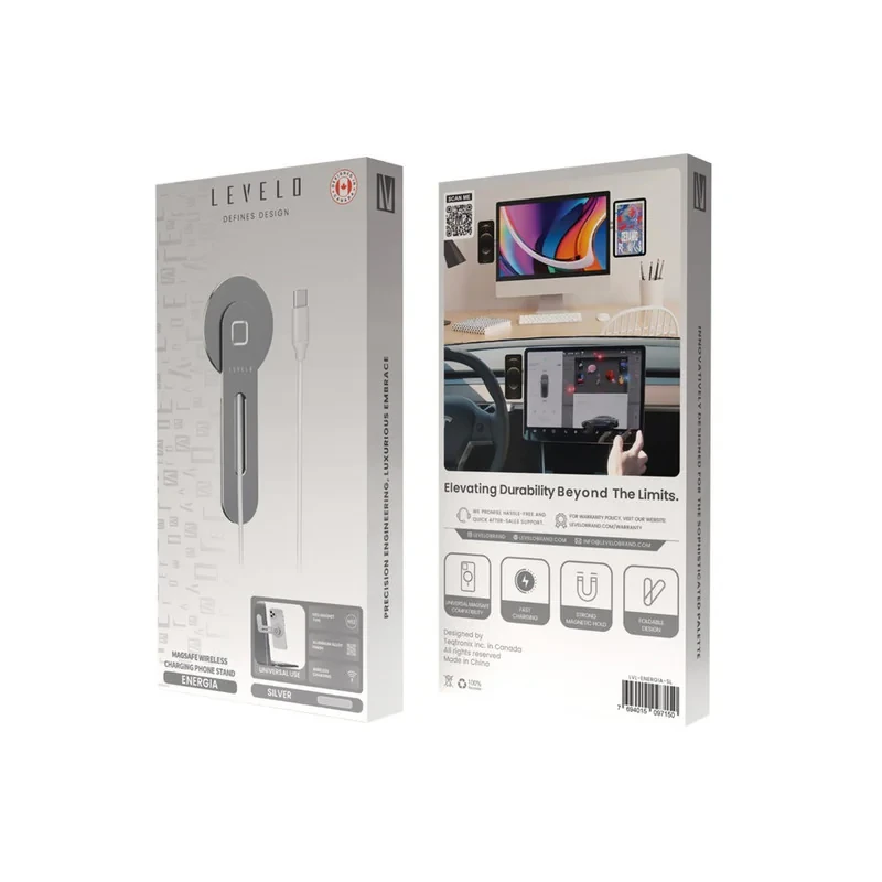 پایه نگهدارنده و شارژر بی سیم گوشی موبایل لِولو مدل MagSafe Wireless Charging