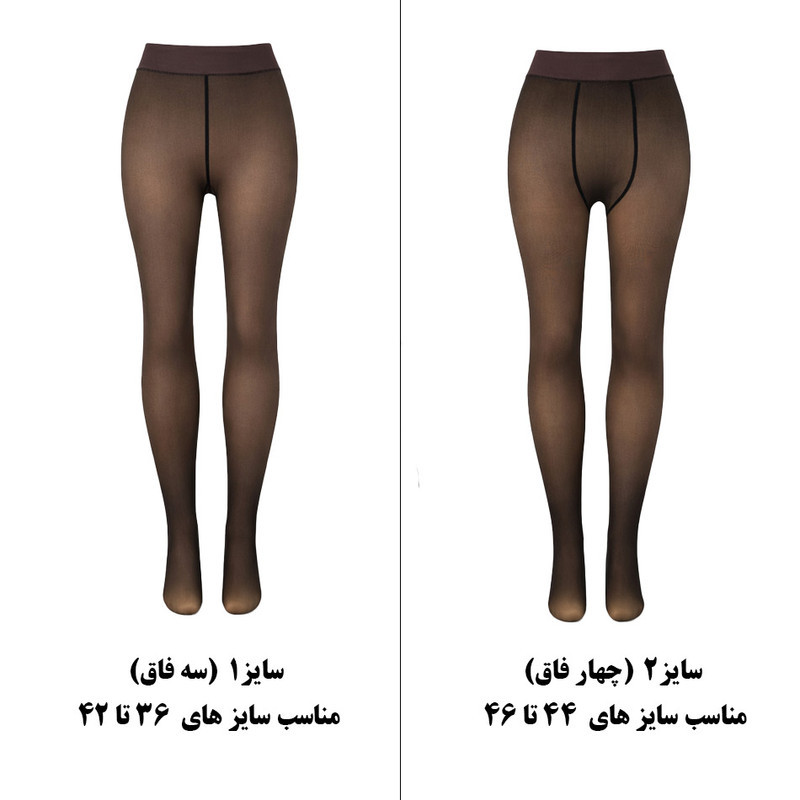 جوراب شلواری سه بعدی داخل کرکی زنانه نانو مدل RT-301