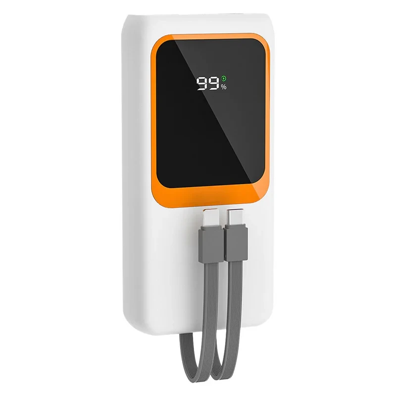 پاوربانک پی زد ایکس مدل V27 Fast Charging 22.5W Cabled ظرفیت 20000 میلی آمپر ساعت