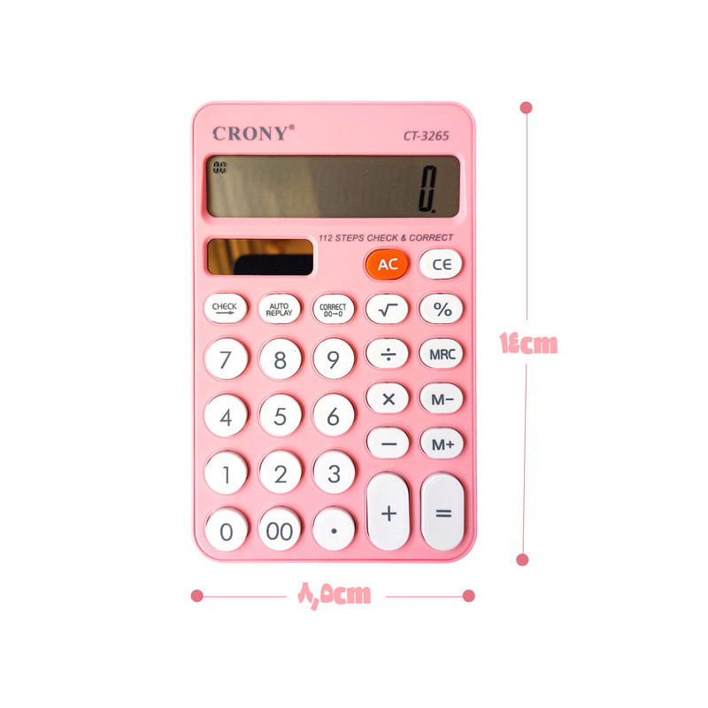 ماشین حساب کرونی طرح پاستلی مدل ساده کد CT-3265