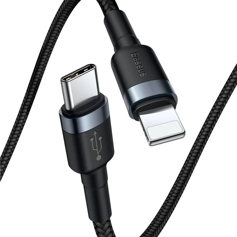 کابل تبدیل USB-C به لایتنینگ باسئوس مدل CATLKLF-G1 Cafule طول 1 متر