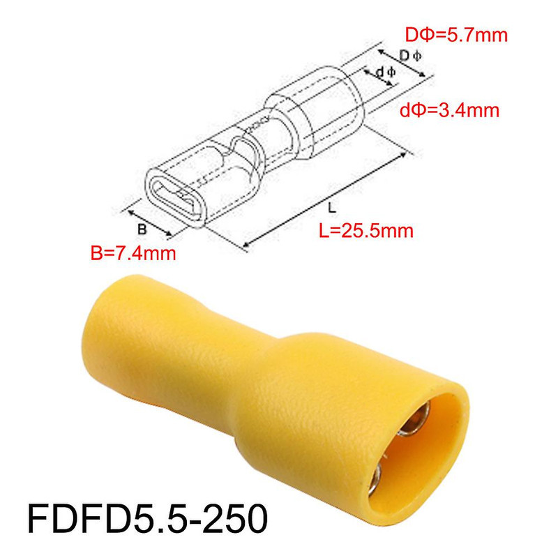 سرسیم ده ده الکتریک گروپ مدل  FDFD5.5-250 بسته 25 عددی
