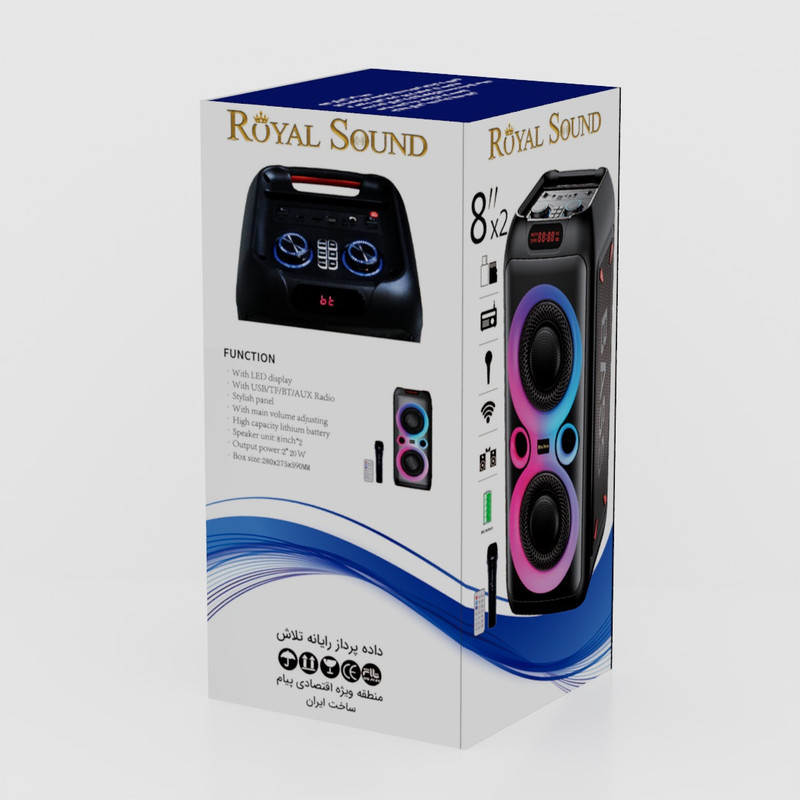 اسپیکر بلوتوثی قابل حمل رویال ساند مدل RS-D33