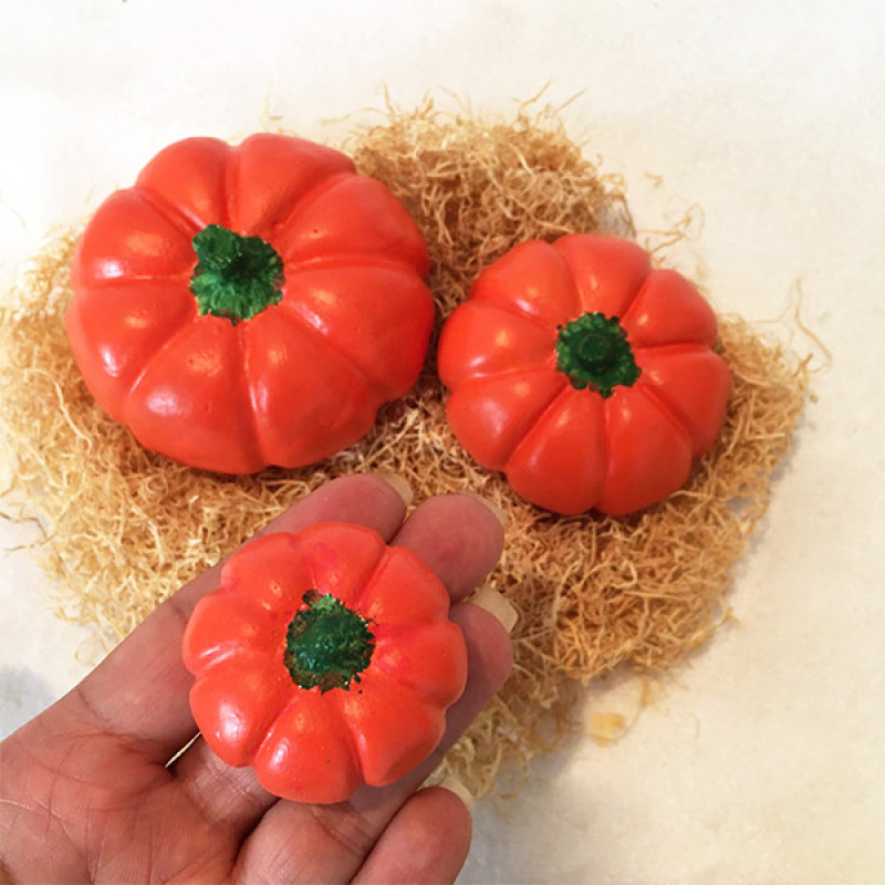 دکوری مدل کدو تنبل کد 553 مجموعه 3 عددی