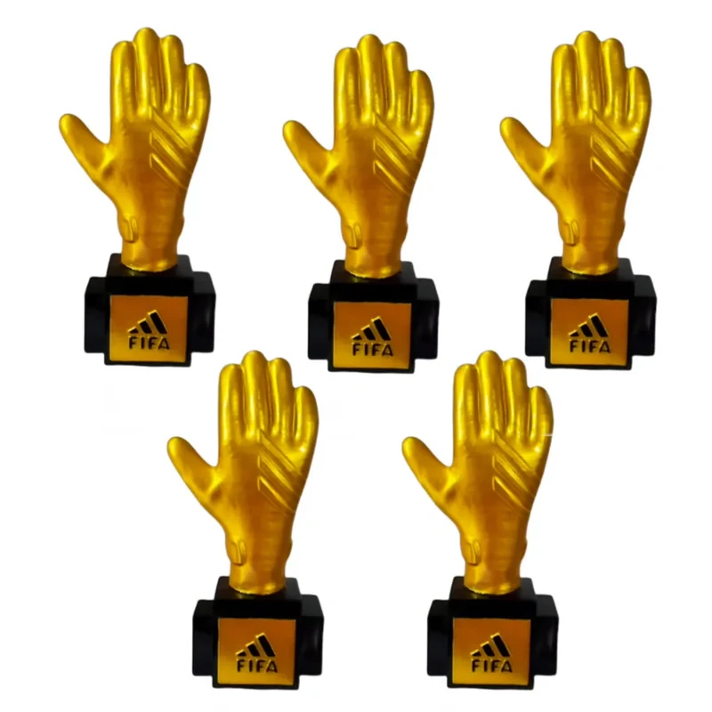 تندیس مدل دستکش طلا مجموعه 5 عددی