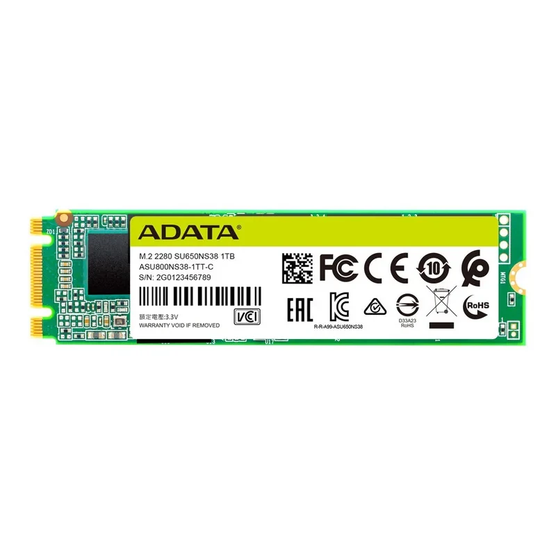 اس اس دی اینترنال SATA III ای دیتا مدل SU650 M.2 2280 ظرفیت 1 ترابایت