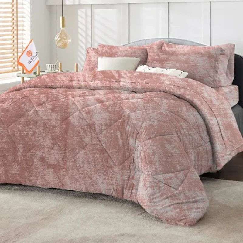 لحاف چیداری مدل پتینه یک نفره سایز 160x220 سانتی متر