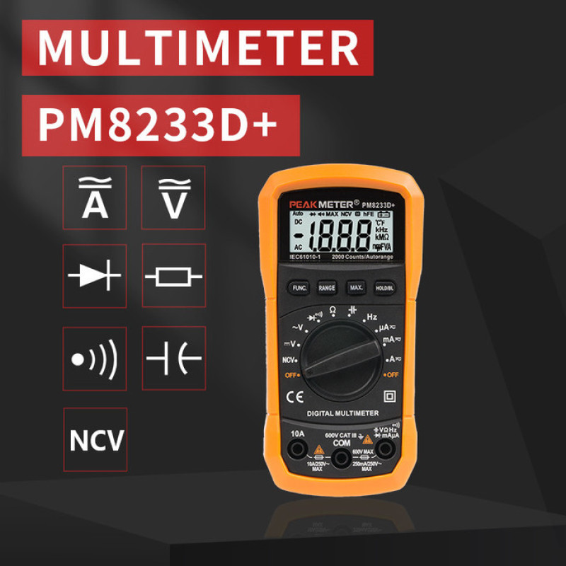 مولتی متر دیجیتال پیک متر مدل +PM8233D
