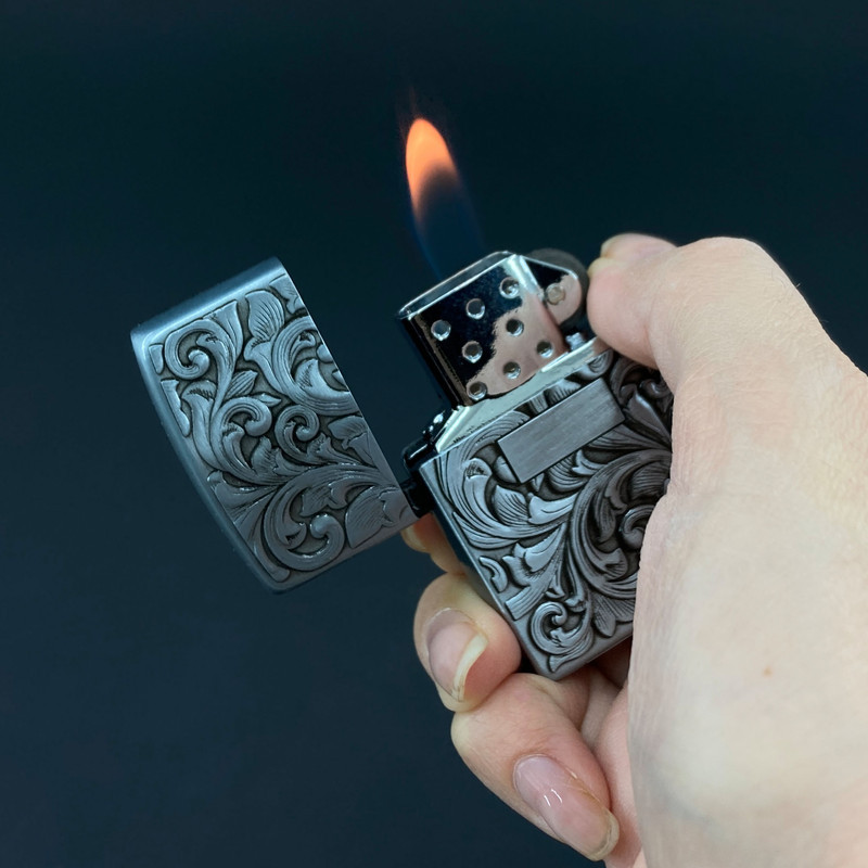 فندک مدل سنگی طرح بته جقه کد DKD-1492