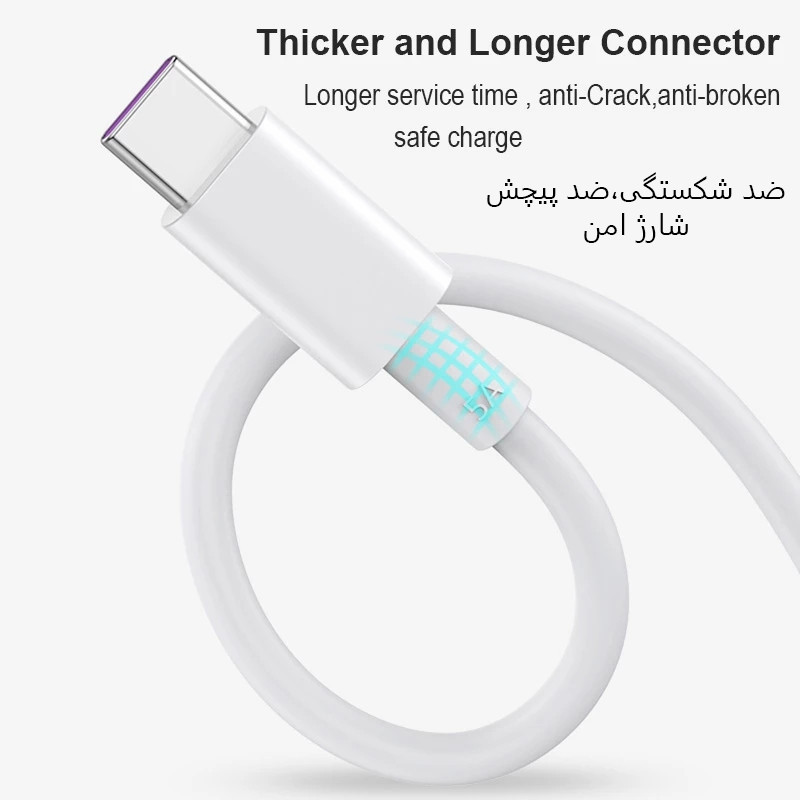 کابل تبدیل USB به USB-C توربو مدل MI 11T طول 1 متر