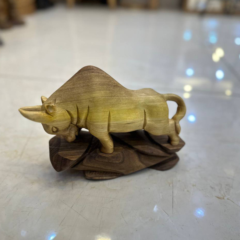 مجسمه چوبی گاو میش مدل 1245