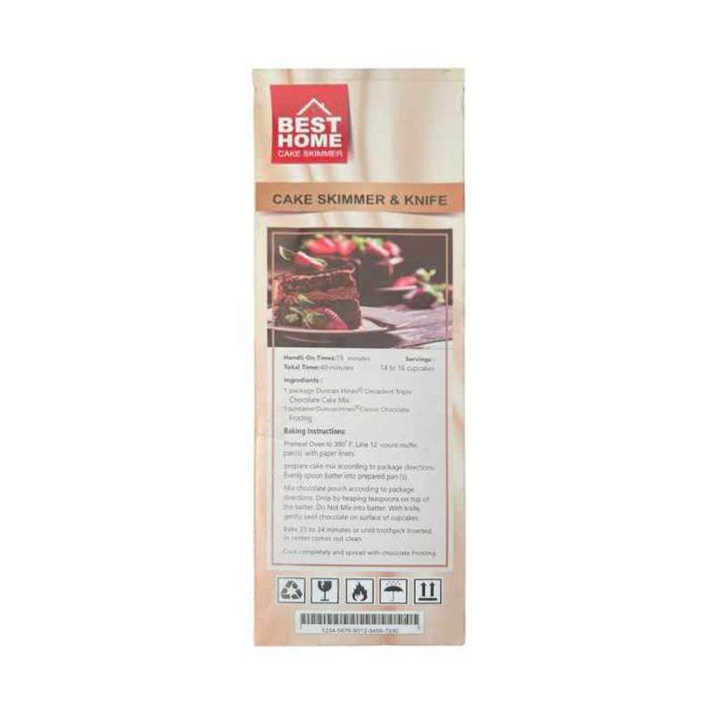ست کارد و کفگیر سرو کیک Best Home دو بسته 2 عددی