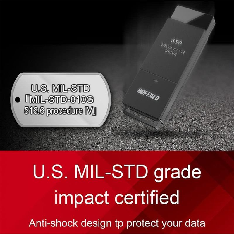 فلش مموری بوفالو مدل External SSD PUT2.0U3B US Portable ظرفیت 2 ترابایت