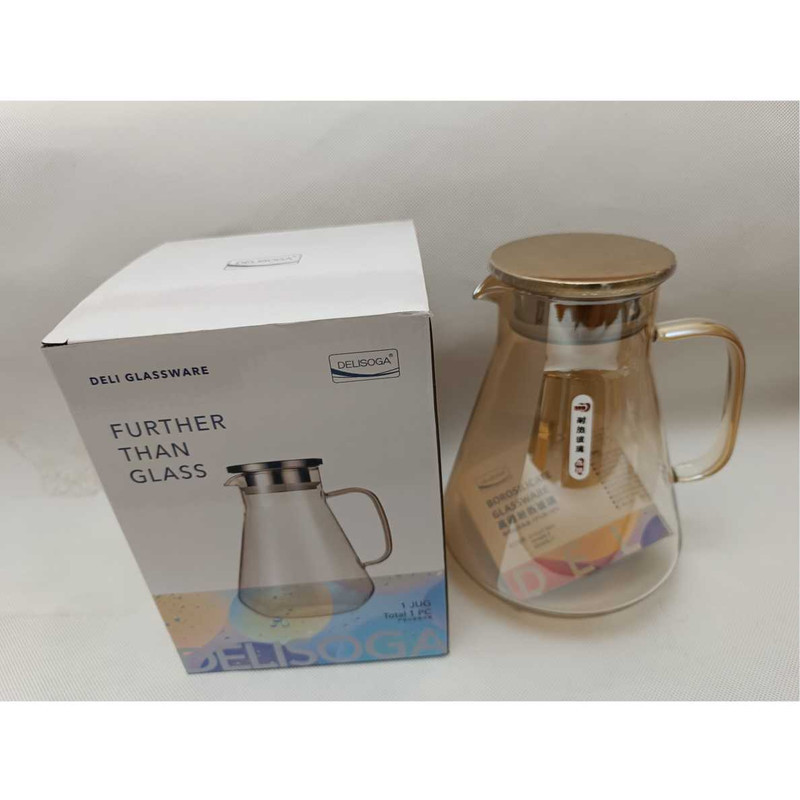 پارچ دلی سوگا مدل شیشه ای طرح شعله مستقیم کد GBH78HA
