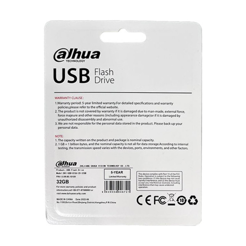 فلش مموری داهوا مدل USB-U106 ظرفیت 32 گیگابایت