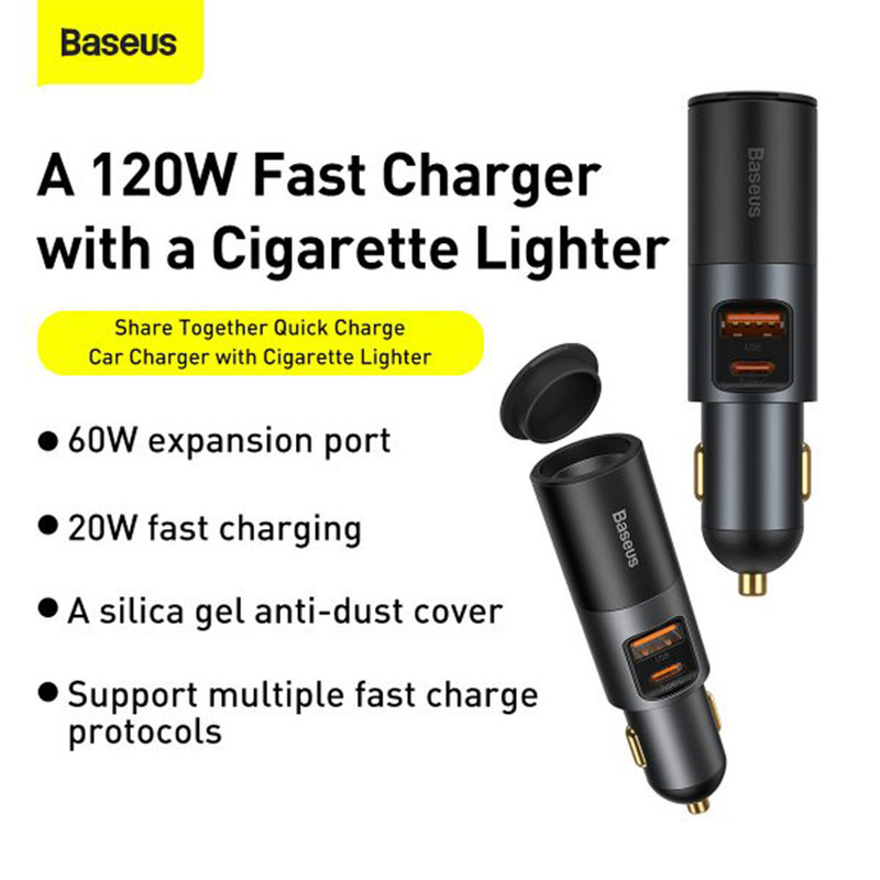 شارژر فندکی باسئوس  مدل CCBT-C0G
