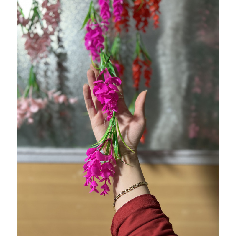 گل مصنوعی مدل آویز تره و اکالیپتوس