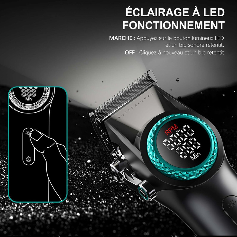 ست ماشین اصلاح موی سر و صورت شارژی وی جی آر مدل  suoer power 3*1 مجموعه 3 عددی