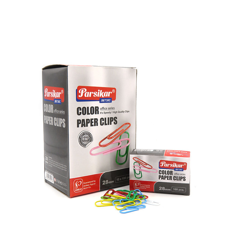 گیره کاغذ پارسیکار مدل JM738 بسته 600 عددی