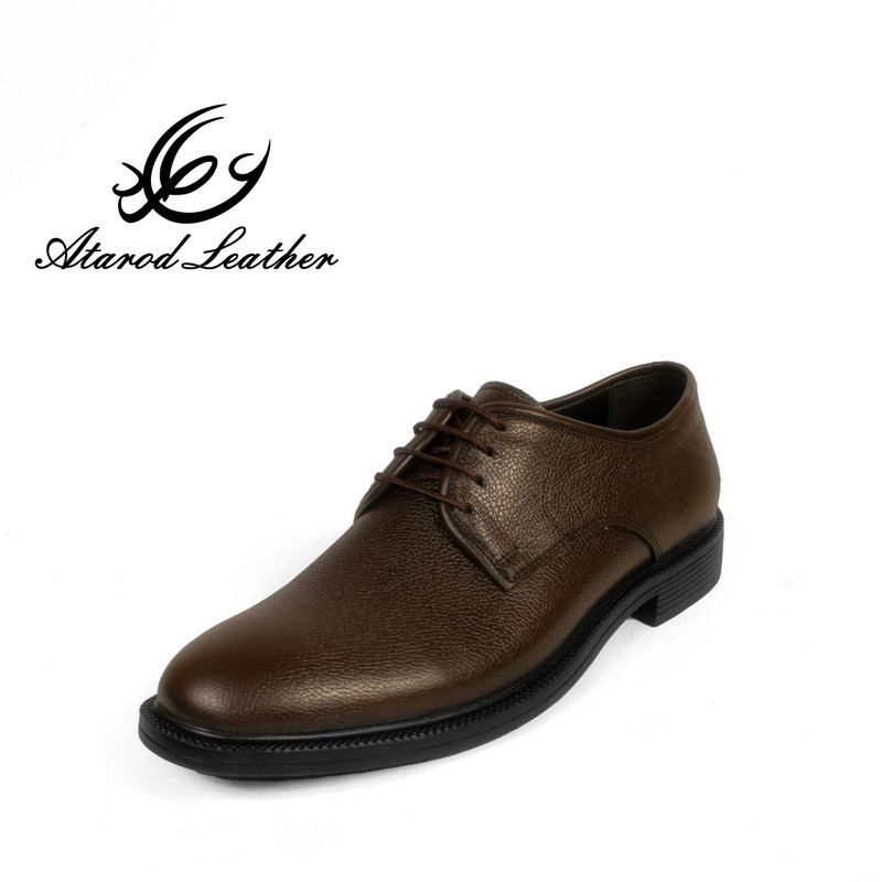 کفش مردانه چرم عطارد مدل چرم طبیعی کد SH135
