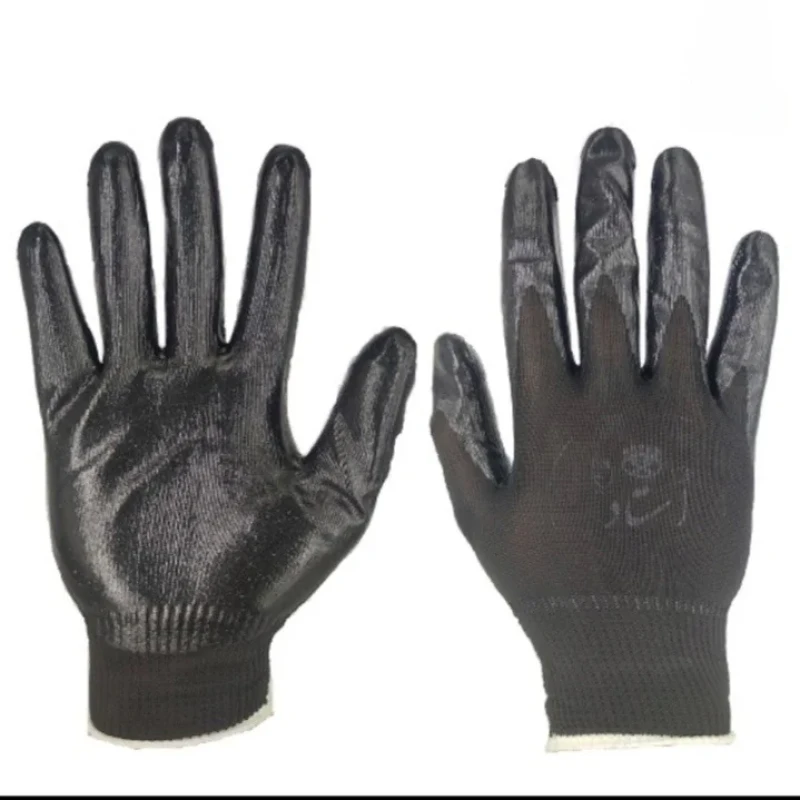 دستکش ایمنی  استاد مدل کف مواد  کد 220 بسته 6 عددی