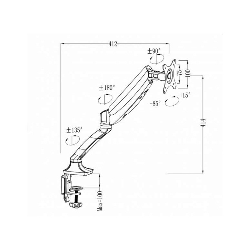 پایه نگهدارنده مانیتور ارگو مدل VNDLB502