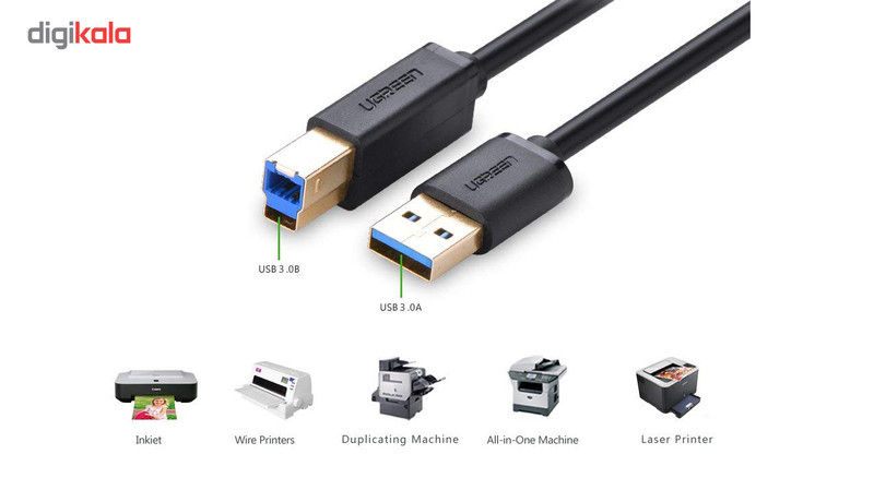کابل 3.0 USB پرینتر یوگرین مدل US210-10372 طول 2 متر