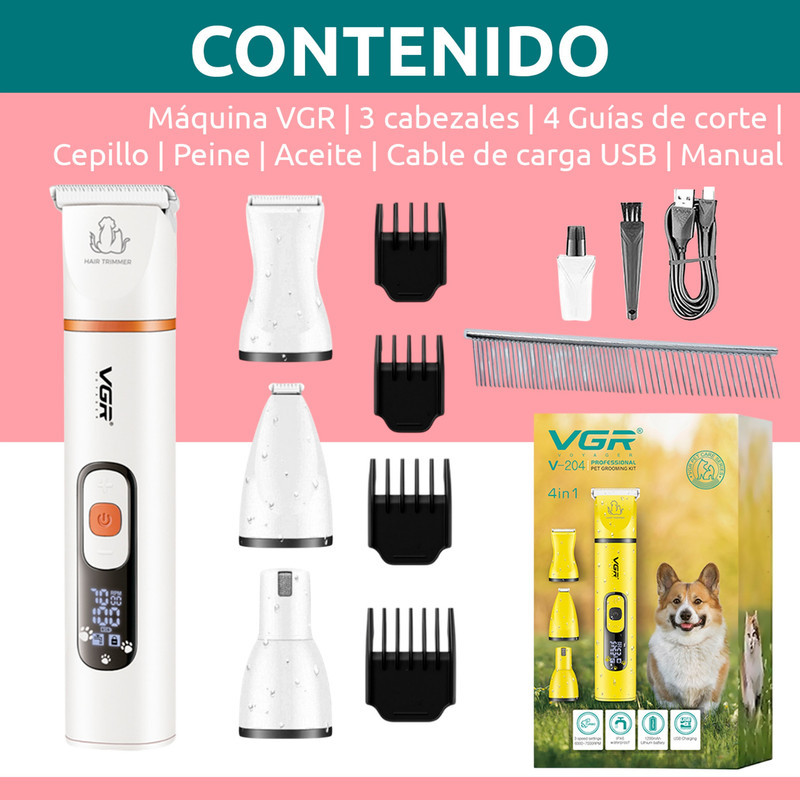ماشین اصلاح موی حیوانات وی جی ار مدل V-204