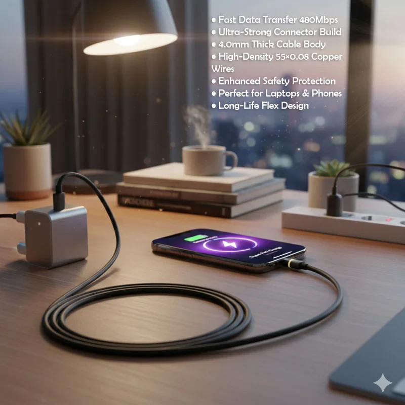 کابل USB-C بنیوس مدل BE-CA10 طول 1متر