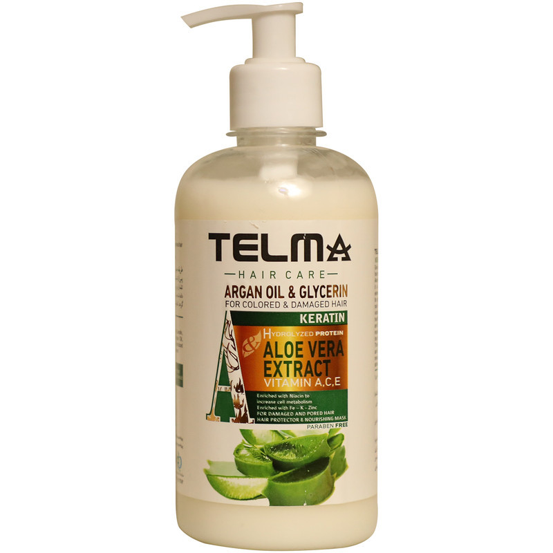 ماسک مو تلما مدل Aloe Vera حجم 400 میلی لیتر