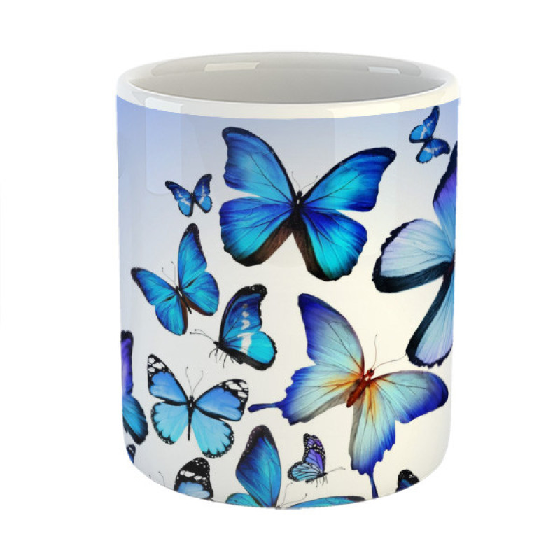 ماگ مدل پروانه طرح butterfly 4