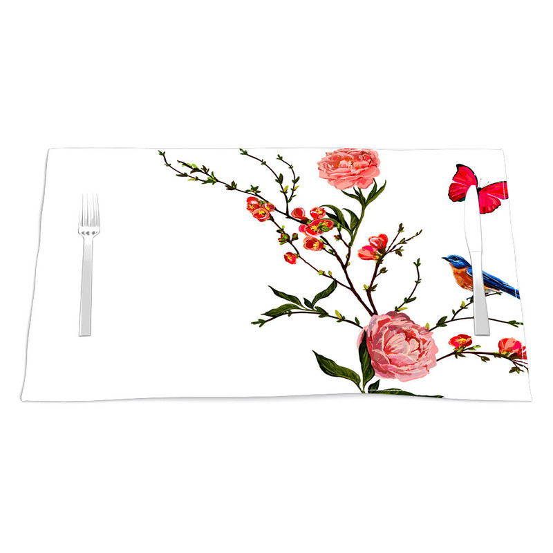 زیربشقابی طرح باغ کد F2ZI1035 مجموعه شش عددی