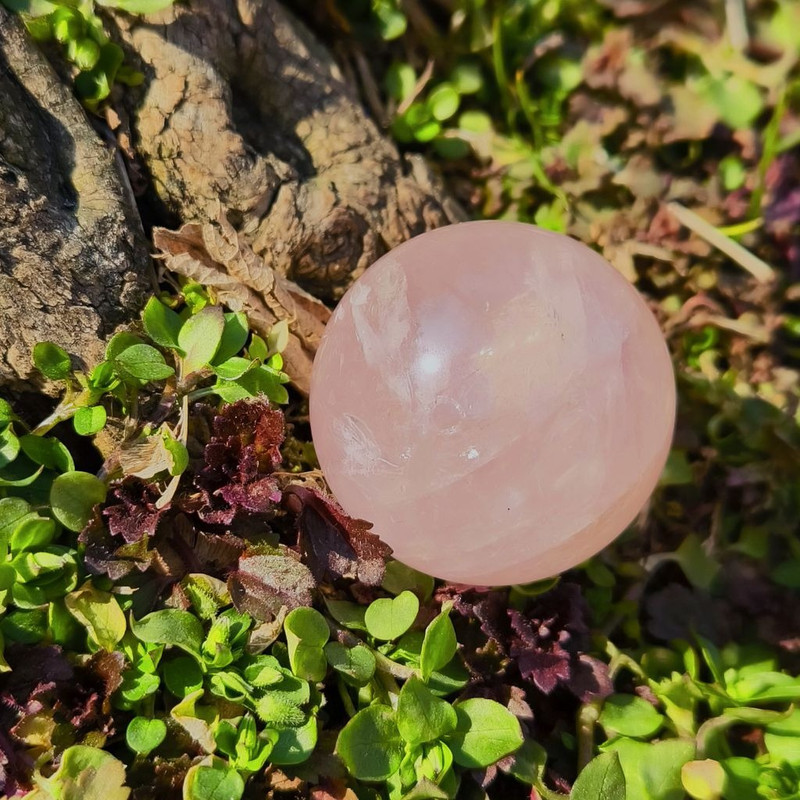 سنگ راف مدل گوی رز کوارتز کد 87
