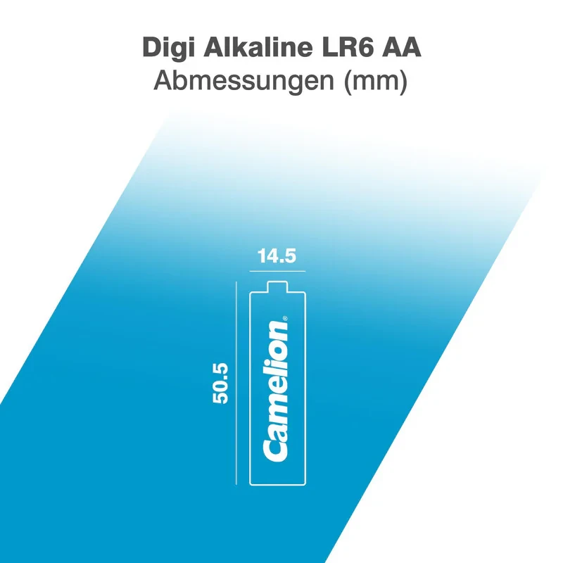 باتری قلمی و نیم قلمی کملیون مدل digi alkaline  بسته 12 عددی