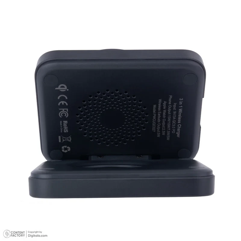 شارژر بی‌سیم 15 وات پاورولوجی مدل PWCUQC027 Multi-Device Charging Stand