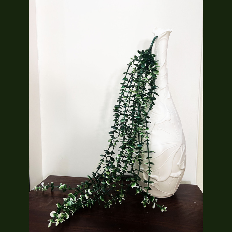 گل مصنوعی شمشاد پاکوتاه با ابعاد 15 × 15 × 70 سانتی‌متر و وزن 100 گرم
