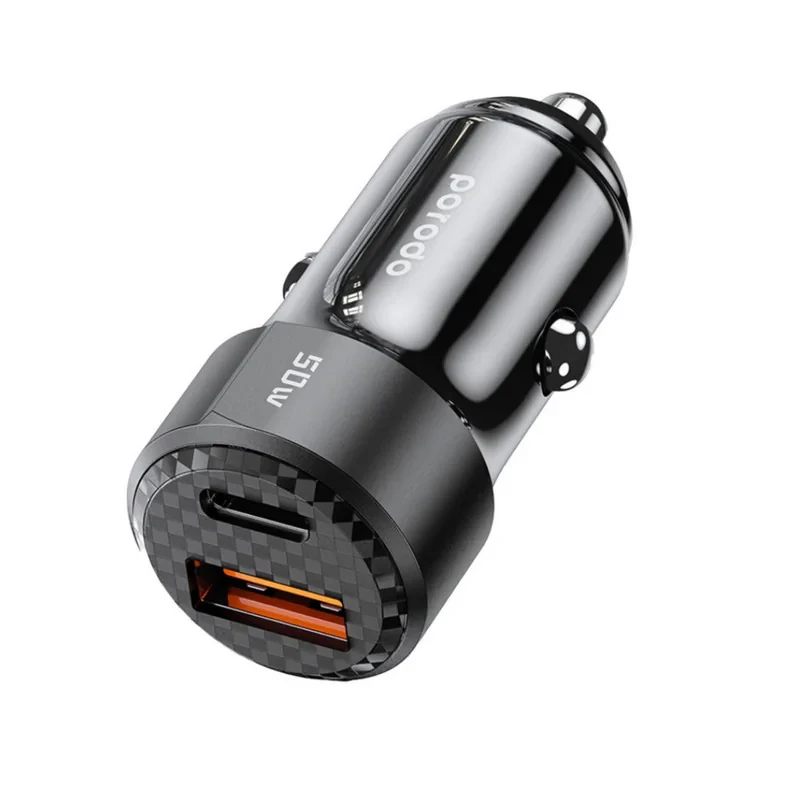 شارژر فندکی ۵۰ وات پرودو مدل Dual output
