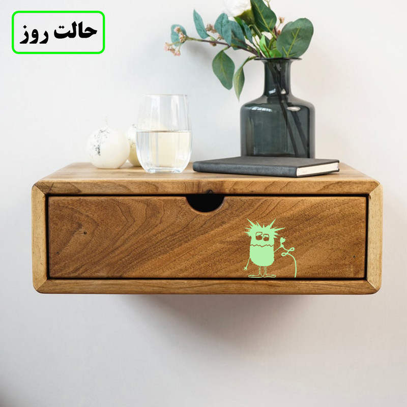 استیکر کلید و پریز مدل شبنما طرح میکروب
