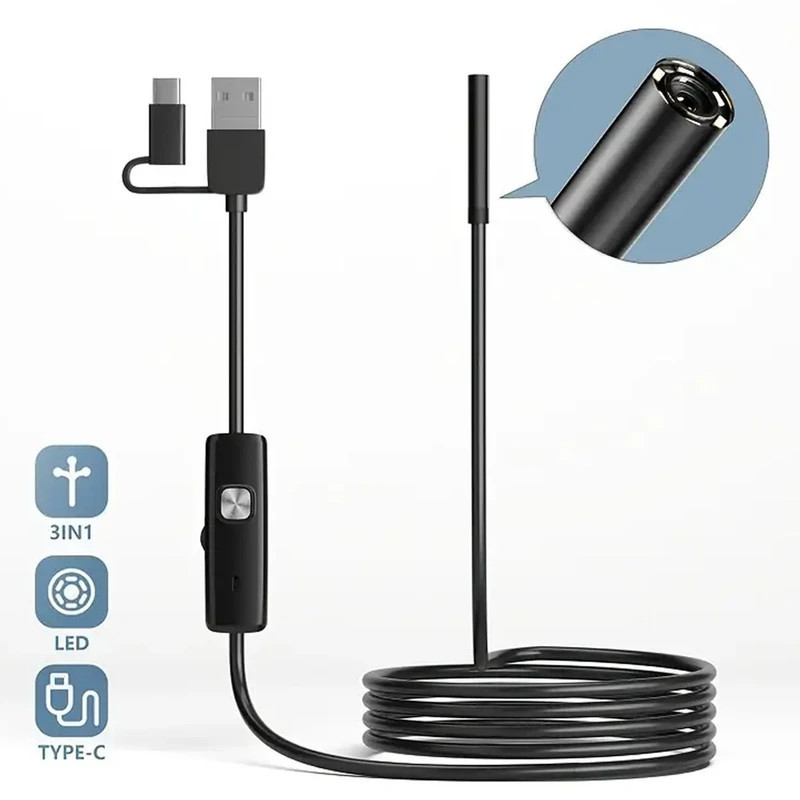 دوربین آندوسکوپی مدل شلنگی Hard Wire Waterproof کد 5M