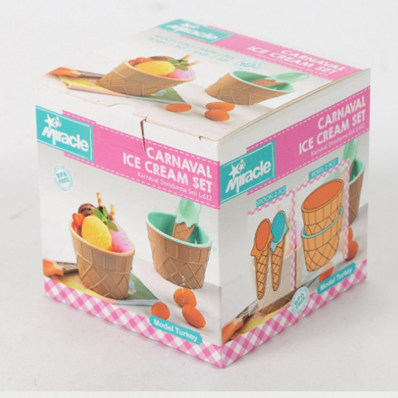 بستنی خوری مدل میراکل بسته 2 عددی