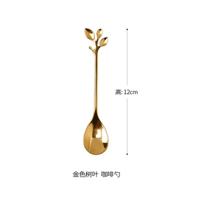 قاشق چای خوری مدل برگ کد 00601 مجموعه 6 عددی