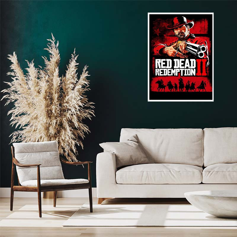 پوستر کارنيکا طرح رد دد Red Dead Redemption کد 71622 مجموعه 8 عددی
