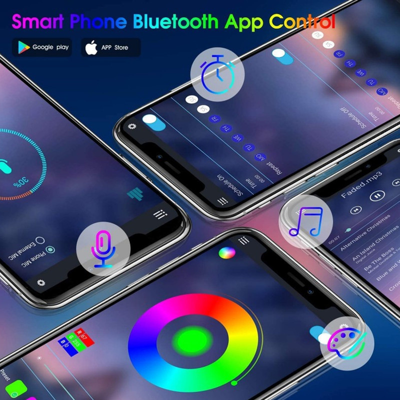 ریسه ال ای لومیز مدل SmartStrip-44key-40m bluetooth به همراه ریموت