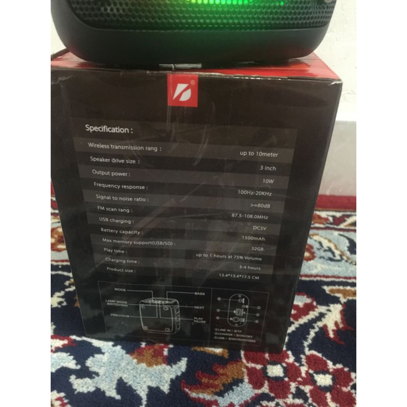 اسپیکر بلوتوثی قابل حمل مدل KTS-1236