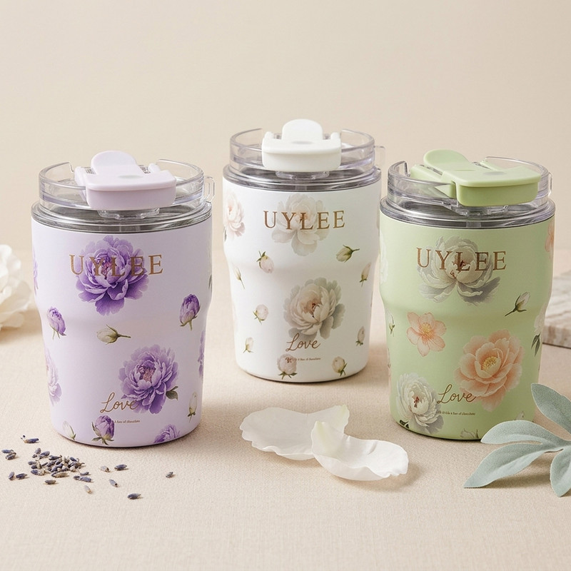 تراول ماگ آ ام اس زد ام مدل flower گنجایش 0.3 لیتر