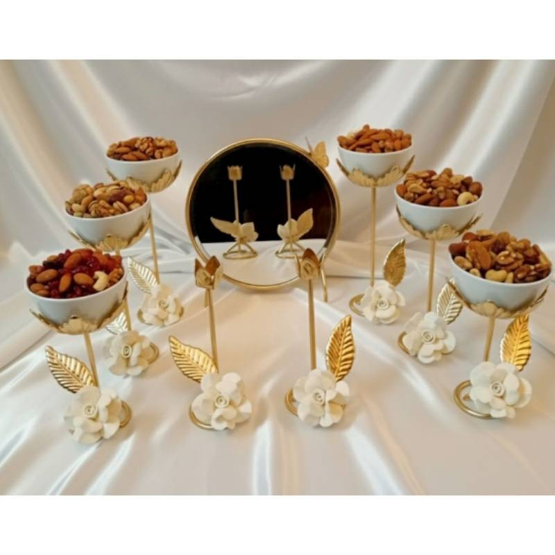 مجموعه ظروف هفت سین 9 پارچه مدل آنتیک
